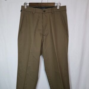 Dockers Khaki Dress Pants Mens 32x32 Tencel Lyocell Teflon Slim Workwear